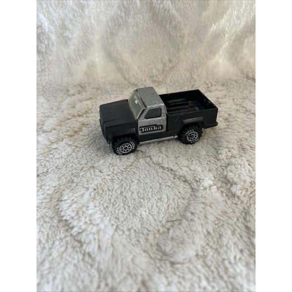 Vintage 1978 Tonka Truck Pickup Made In USA Black And Silver.‎ Plastic And Metal - Picture 1 of 4